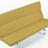 Eames Sofa Compact for Herman Miller, Alexander Girard Maharam Striped Fabric, 2 Available