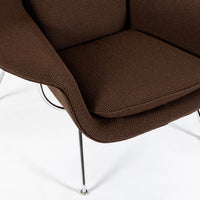 Early Restored Mid Century Brown Womb Lounge Chair by Saarinen for Knoll, Multiples/Custom Available