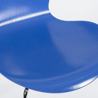 Blue Danish Modern Dining Chair Series 7 by Arne Jacobsen for Fritz Hansen