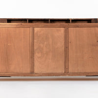 Antique French Art Deco Wood Parquetry Sideboard Cabinet by Adolphe Chanaux (attr)