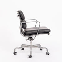Eames Herman Miller Black Leather Desk Chair Soft Pad 2001