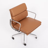 Eames for Herman Miller Brown Leather Desk Chair Pair 2000s