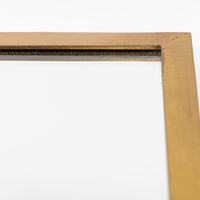 Vintage Gold Solid Brass Large Hanging Wall Mirror