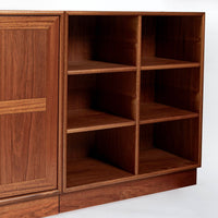 Danish Modern Modular Bookshelf Cabinet System in Teak Wood