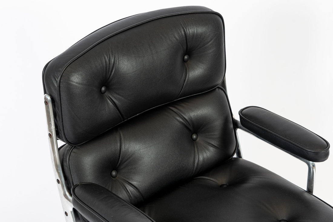 Eames Herman Miller Time Life Black Leather Office Chair