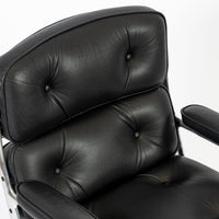 Eames Herman Miller Time Life Black Leather Office Chair