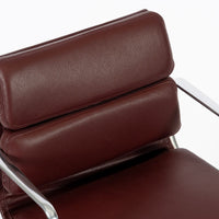 Eames for Herman Miller Red Leather Office Chair 2000s
