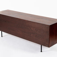 Mid Century Walnut Wood File Cabinet Credenza by Jens Risom