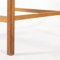 Mid Century Danish Square Oak Wood Coffee Table by Borge Mogensen