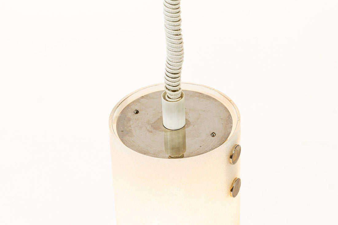 Mid Century Swedish Modern Glass Pendant Lamp by Orrefors