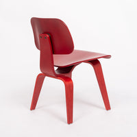 Mid Century DCW Red Plywood Chair by by Eames for Herman Miller