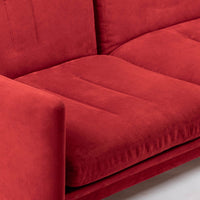 Vintage Italian Modern Red Simone Sofa by Simon International, Italy, Circa 1972