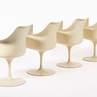 Original Fiberglass Tulip Arm Chairs by Eero Saarinen for Knoll 1970s