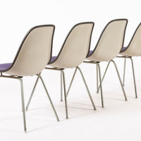 Vintage Mid Century Purple DSX Side Chairs by Eames for Herman Miller