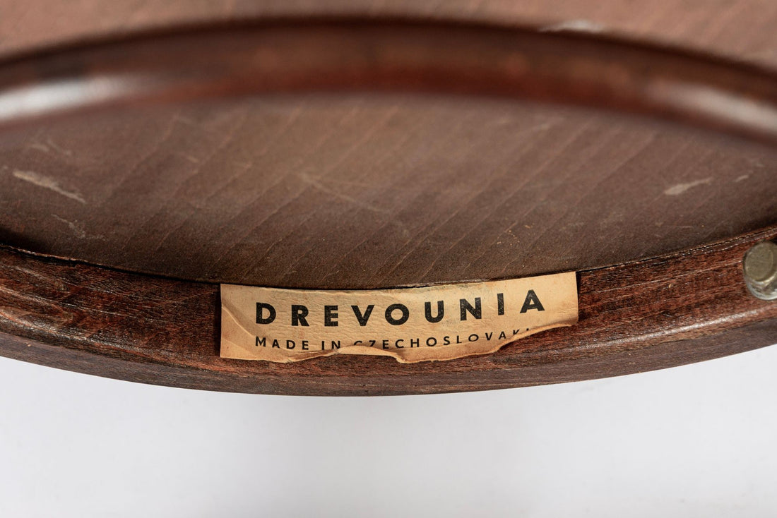 Vintage Bent Wood Cafe Bistro Chairs by Drevounia, Set of 8