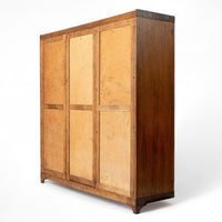 Antique German Art Deco Armoire Wardrobe Cabinet 1930s