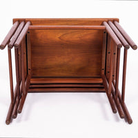 Mid Century Danish Teak Nesting Tables by Hans J. Wegner, 1960s