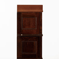 Antique American Three Shelf Barrister Bookcase Cabinet in Tiger Oak