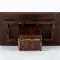Antique French Art Deco Folding Wood Coffee Table by Francisque Chaleyssin (Attr) 1930s