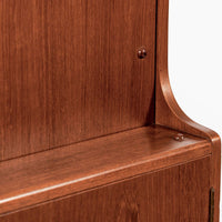 Mid-Century Danish Modern Teak Secretary Desk Cabinet 1960s