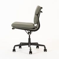 Herman Miller Eames Gray Leather Desk Chair Soft Pad 2000s