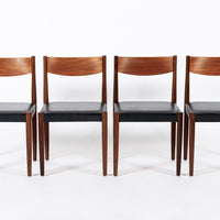 Mid Century Danish Teak Dining Table and Chair Set by Poul Volther for Frem Rojle