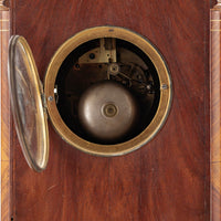 Antique French Wooden Chiming Mantel Clock, circa 1900
