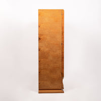 Antique French Art Deco Birdseye Maple Wardrobe Cabinet by Gouffé