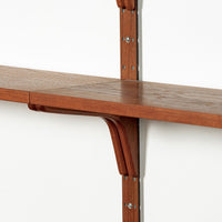 Large Mid Century Danish HG Teak Wood Modular Wall Unit Shelving & Bookcase