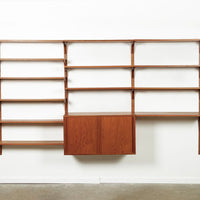 Mid Century Danish HG Teak Wood Modular Wall Unit Shelving & Bookcase