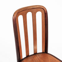 Antique Bentwood Bistro Cafe Chairs by Josef Hoffman for Thonet
