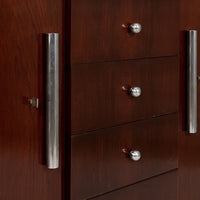 Antique French Art Deco Mahogany Wood Sideboard or Bar Cabinet 1930s