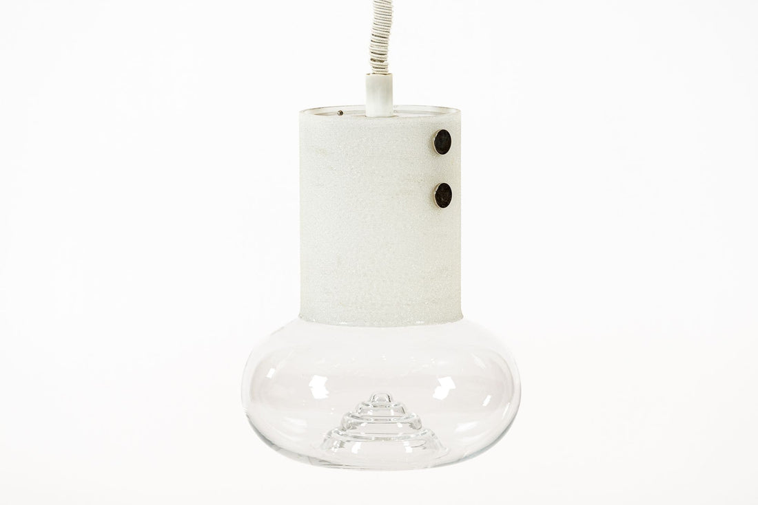 Mid Century Swedish Modern Glass Pendant Lamp by Orrefors
