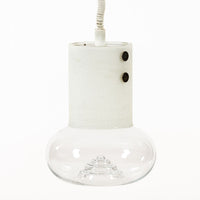 Mid Century Swedish Modern Glass Pendant Lamp by Orrefors