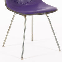 Vintage Mid Century Purple DSX Side Chairs by Eames for Herman Miller