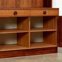 Mid-Century Modern Swedish Rosewood Wall Unit Bookcase by Bertil Fridhagen for Bodafors, 1960s