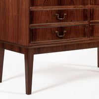 Mid Century Swedish Modern Tall Rosewood Cabinet