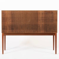 Mid Century Teak Bar Cabinet with Lazy Susan by Fredrik Kayser (attr.)