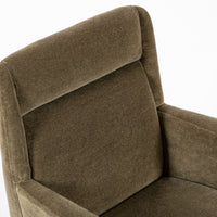 Restored 1940s Art Deco Lounge Chair Mink Mohair, Matching Sofa Available