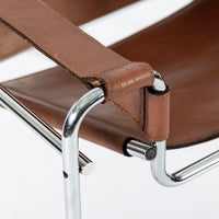 Mid Century Brown Wassily Lounge Chair by Marcel Breuer