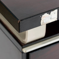 Postmodern Italian Rosewood and Metal Writing Desk by Abbondinterni, 1970s