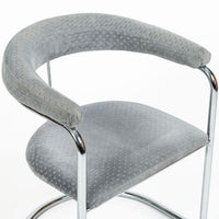 Set of 6 Mid-Century Modern SS33 Chrome Dining Chairs by Anton Lorenz for Thonet, 1970s