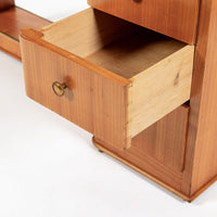 Antique French Art Deco Dominique Lemonwood Desk 1930s