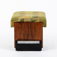 Antique Art Deco Wood Vanity Mirror & Stool by Donald Deskey for Widdicomb 1930s