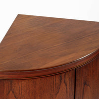 Mid-Century Danish Modern Teak Corner Bar or Storage Cabinet 1960s Selling AS-IS