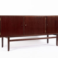 Mid Century Danish Wood Sideboard Cabinet or Credenza by Ole Wanscher