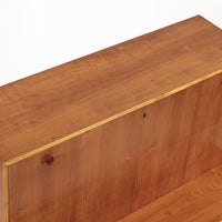 Exceptional Mid Century Danish Drop-Front Secretary Desk & Wall Shelf by Ditzel