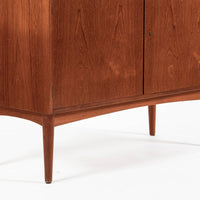 Mid-Century Danish Modern Teak Secretary Desk Cabinet 1960s