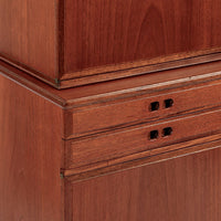 Mid Century Danish Modern Teak Storage Cabinet, Circa 1960, Two-Piece