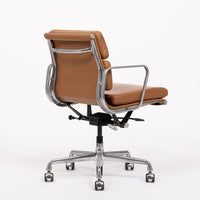 Eames Herman Miller Brown Leather Desk Chair Soft Pad 2000s